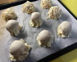 A picture of step 6 of Halloween Ghost Upside-Down Shumai 👻.