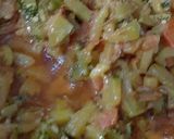 A picture of step 3 of Kaddu (pumpkin) sabzi.