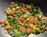 A picture of step 1 of Peri Peri Masala Macaroni.