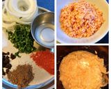 A picture of step 1 of Masoor dal rings.