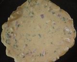 A picture of step 3 of Bread chilla pizza.