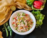 A picture of step 4 of Creamy Vegetable Pasta Salad.