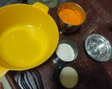 A picture of step 1 of Mango malpua with fresh cream.