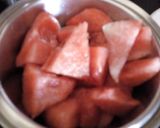 A picture of step 1 of Watermelon mint cooler.