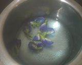 A picture of step 1 of Butterfly pea flowers tea.