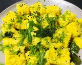 A picture of step 11 of Dhokla.