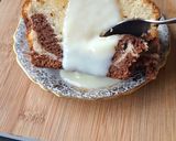 Une image de l'étape 5 de Cake marbré au chocolat blanc et au chocolat noir.