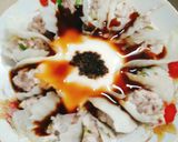Hình bước làm 2 của món Cải thảo ốp thịt hấp xì dầu