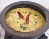 A picture of step 5 of Punjabi Kadhi without pakora.