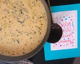 A picture of step 8 of Methi Matar Malai.