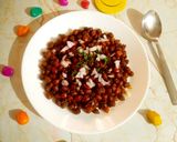 A picture of step 6 of Kala Chana Masala.