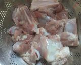 A picture of step 1 of Mutton karahi.