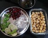 A picture of step 4 of Chickpea Sundal.