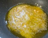 A picture of step 2 of Moong daal Halwa.