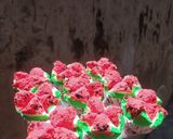 Foto langkah ke 11 dari resep Bolu kukus mekar semangka ekonomis tanpa santan,soda atau UHT.