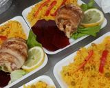 Foto del paso 1 de la receta: Pescado relleno con arroz amarillo