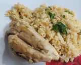A picture of step 5 of Lemony Baked Chicken with Rice.