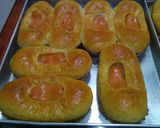 Foto langkah ke 5 dari resep Roti gandum sosis lembut.