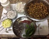 A picture of step 2 of Kala Chana Sundal.