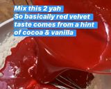 Foto langkah ke 3 dari resep Red velvet cake tanpa mixer.