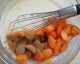 Une image de l'étape 2 de Flan aux abricots Vegan.