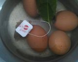 Foto langkah ke 1 dari resep Telur pindang nasi liwet solo.