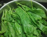 A picture of step 1 of Palak Fries/Sticks😋.