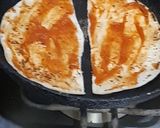 A picture of step 1 of Pita pizza.