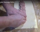 A picture of step 3 of Sausage Rolls.