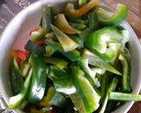 A picture of step 2 of Ginger garlic soul salad.