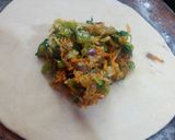 A picture of step 5 of Mix veg stuffed paratha.