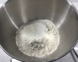 A picture of step 2 of Easter bunny milk rolls with red bean.
