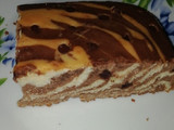Torta marmoleada con chispas de chocolate 🦓
