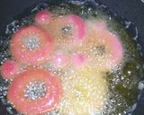 A picture of step 5 of Red velvet doughnuts#my Valentine's recipe#author marathon.