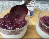 A picture of step 4 of Quick and easy Panna cotta with ruspberry.