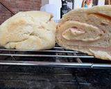 Foto del paso 6 de la receta: Pan casero relleno de jamón y queso💞☺️