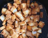Hình bước làm 1 của món Bánh mì ngào bơ sữa phủ dừa