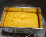 A picture of step 11 of Hot milk tea cake (without oven).