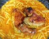 Foto del paso 5 de la receta Fideos caldosos con pollo