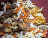 Gambar langkah 4 resipi Daging Masak Paprik.