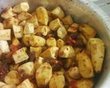 A picture of step 6 of Beef matoke.