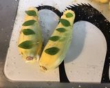 Une image de l'étape 6 de Courgettes blanches sauce crème au jambon cru,burrata di puglia et basilic.