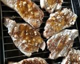 A picture of step 4 of Cinnamon and honey covered pork.