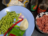Buncis daging cincang