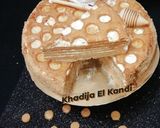 صورة لخطوة 6 من وصفة كيكة الطبقات الروسية بالعسل تجي رووووعة شكلا ومذاقا