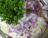 A picture of step 2 of Rava Paniyaram or sooji appe.