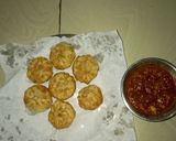 A picture of step 3 of Veg momo.