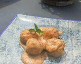 Foto del paso 7 de la receta: Albóndigas de calabacín al horno con salsa de almendras