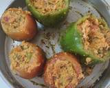 Tandoori stuffed capsicum & Tomato recipe step 4 photo