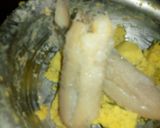 A picture of step 3 of Raw banana seekh kabab.